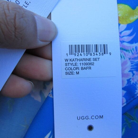 UGG WOMEN'S KATHARINE SET IN BLUE ASTER FLORAL - Picture 5 of 9